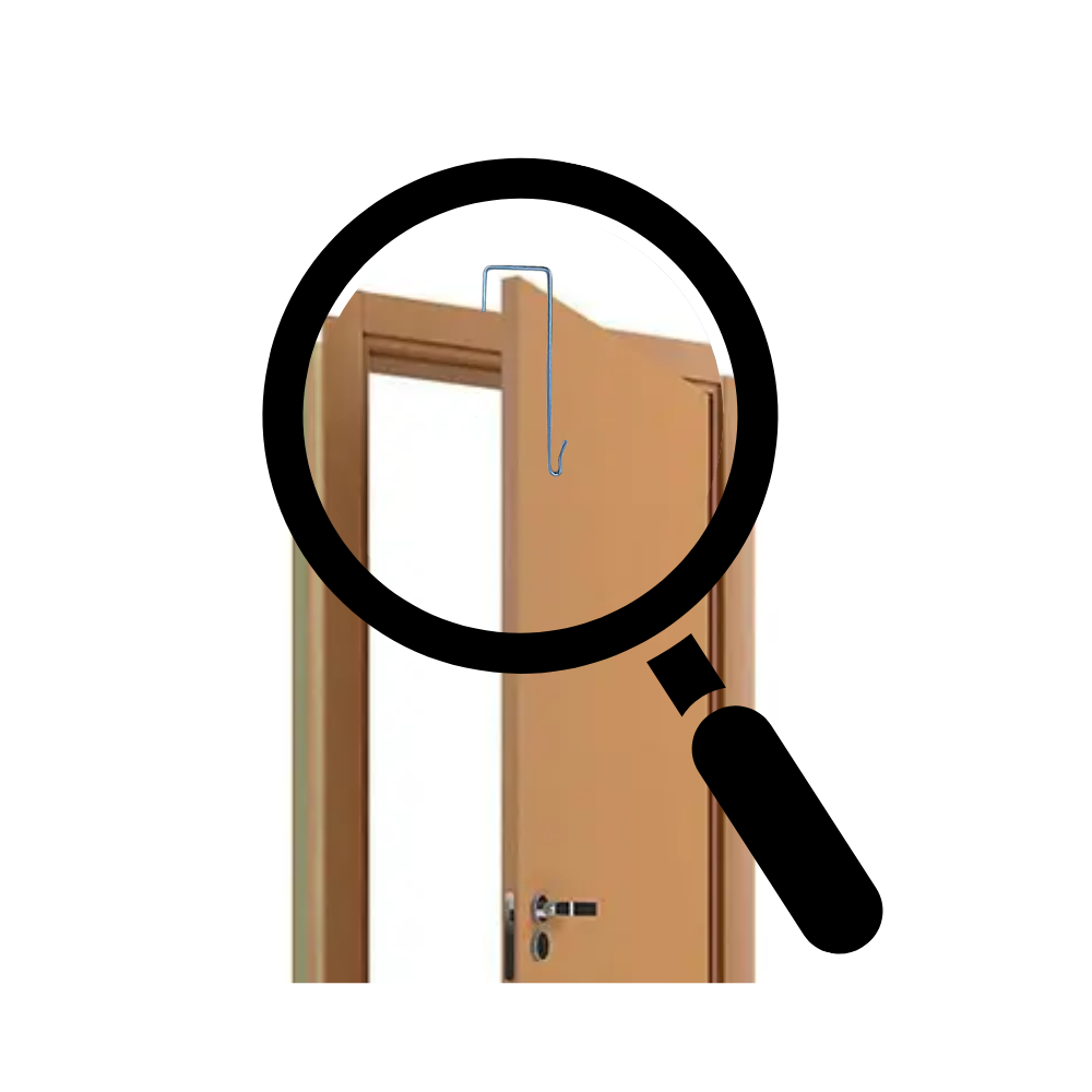 Kit 3 Ganchos de Suporte para Porta